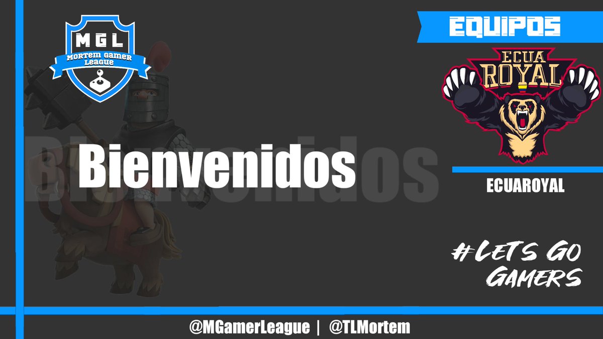LDCampeones's tweet photo. Presentamos a @ecuaroyal 
Estos Osos furiosos vienen desde Ecuador a Representar su pais y junto a su fuerte Roster de jugadores buscaran la mera de llevarse la liga.
BIENVENIDOS..
#MuchaSuerteGamers https://t.co/xDz81zCiSj