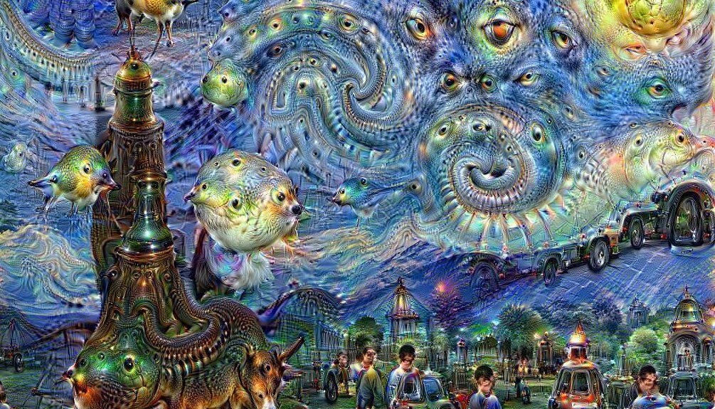 Odd how AI created artwork looks uncannily similar to a DMT hallucination. Are these machines linked up to higher dimensions? Was the knowledge to build these machines passed down from those same higher planes of existence? Are they trying to build a doorway?