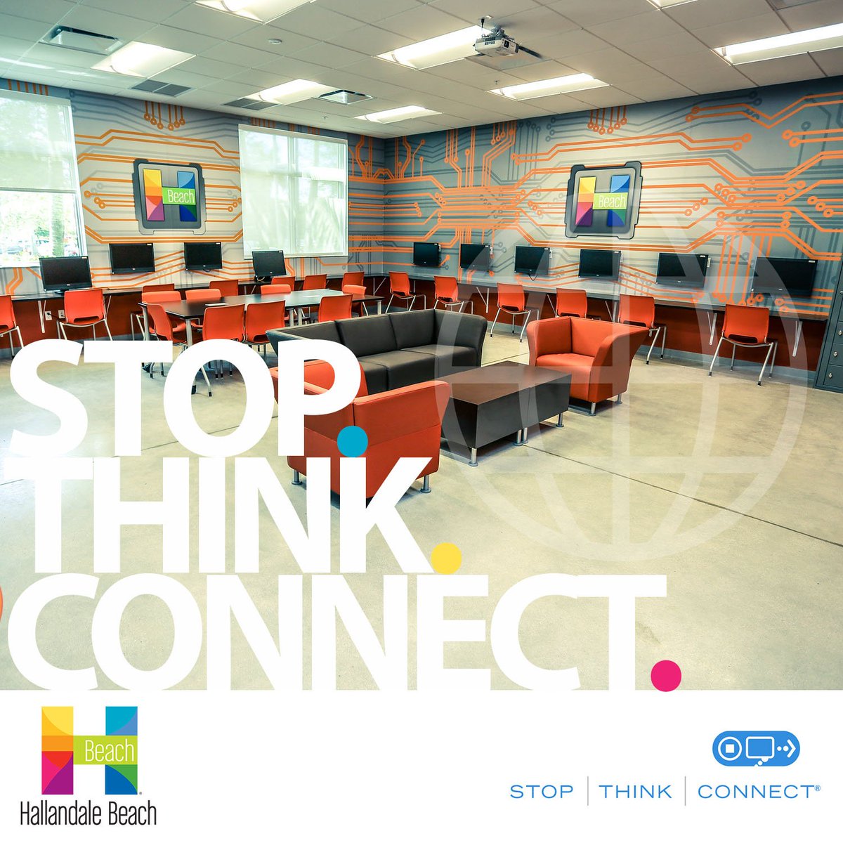 MYHBeach's tweet image. We are happy to announce our partnership with the Department of Homeland Security’s STOP. THINK. CONNECT.™ Campaign. Throughout the year, our IT Dept. will be highlighting cyber security and online safety issues via social media.
#StopThinkConnect #STC #chatSTC #cybersecurity