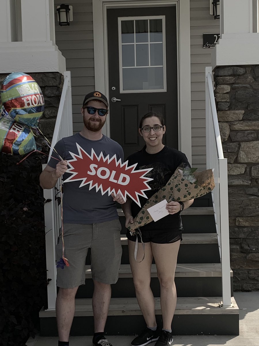 Congratulations to Breanna and Mike on their first home purchase!!!!  Today they got the keys to their new home 🏡. #fitREALTOR #yeghomes #yegrealestate #yegnewhomes #yegre #yegrealtor #yegrealestate #yegrealtorlife