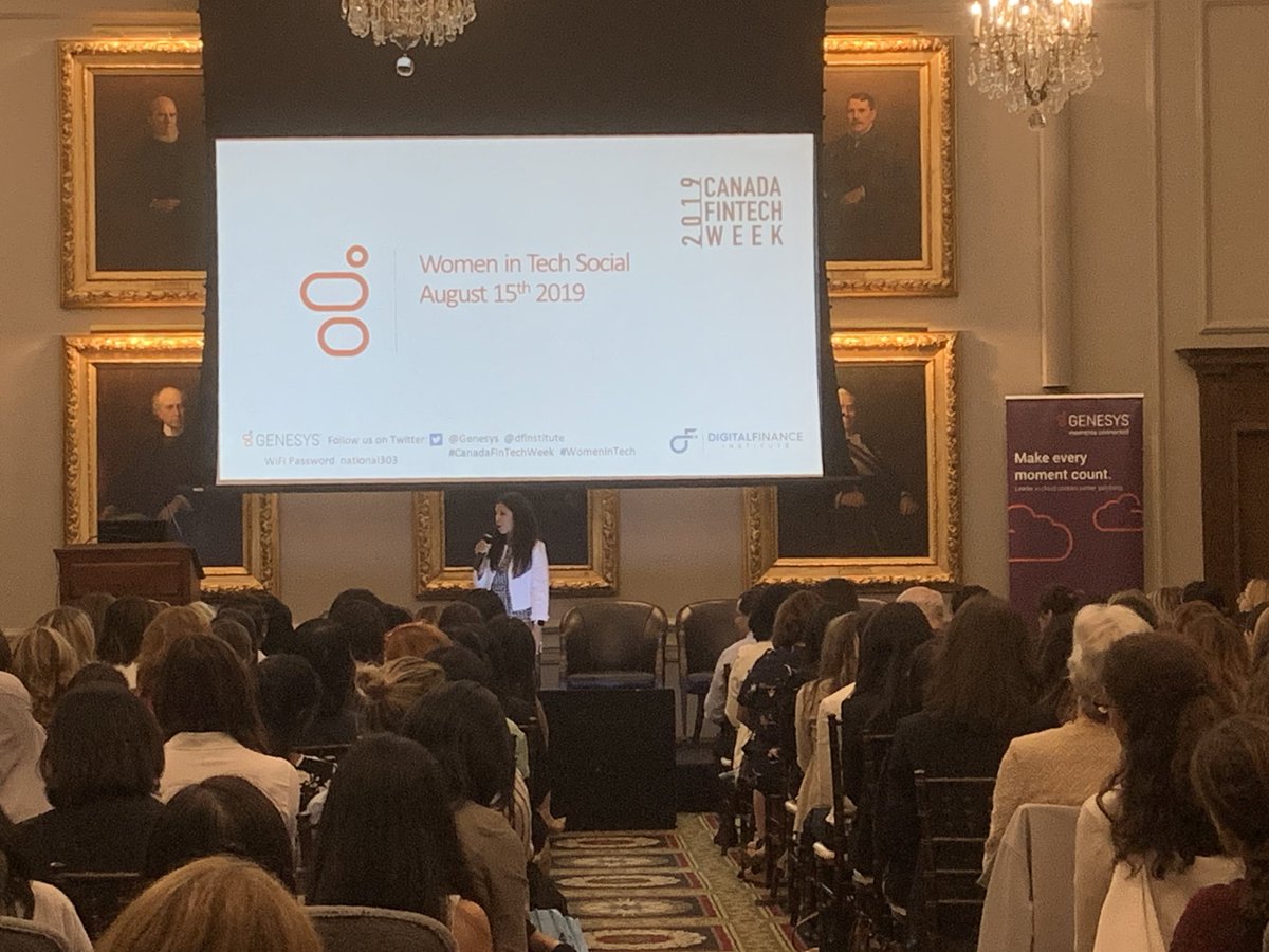 IdasLevato's tweet photo. Great turnout at #womenintech at the National Club @Genesys #CanadaFinTechWeek #fintech https://t.co/Uo82teEEwN