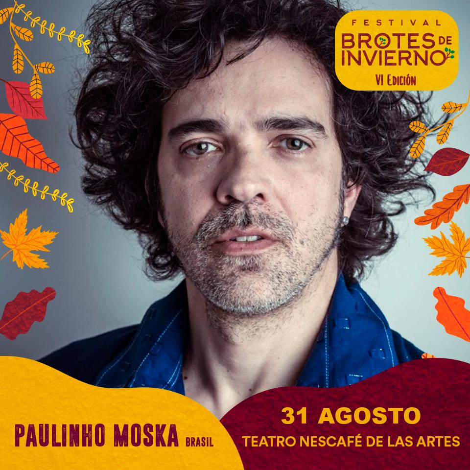 Teatro_NESCAFE's tweet photo. El cantautor brasilero Paulinho Moska ( @pmoska ) es el gran invitado internacional de la sexta edición de @Brotes_Invierno 🇧🇷 ¡No pierdas la oportunidad de verlo en este encuentro donde confluyen música y poesía! 🌱#Brotes2019 - https://t.co/QAYlXYdqWC https://t.co/B7BvupyF4c