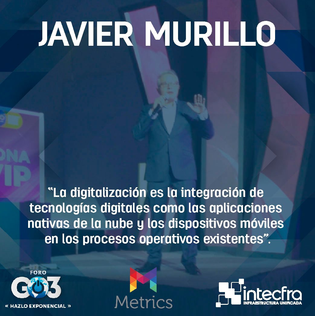 Intecfra's tweet photo. ➡️ Para que se pueda pensar en implementar proyectos de #iA en las empresas primero tiene que haber un proyecto de transformación digital que esté basado en la digitalización, la estructuración de datos y el análisis de los mismos. #InteligenciaArtificial #Intecfra @JavierMurillo https://t.co/eXR3rlNB0b