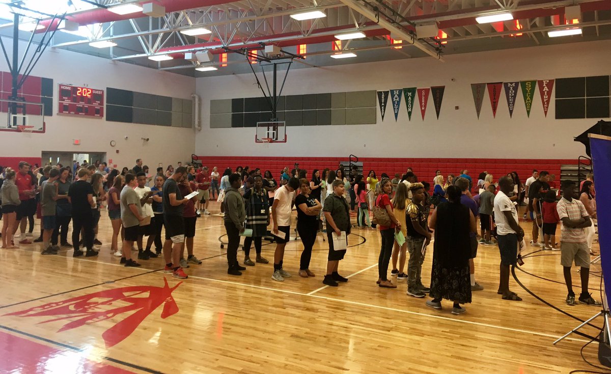 Early Schedule Pick-up was a major success! Great meeting so many parents and so many students in the class of 2023!! Their high school experience starts Wednesday! #ffstribetotassel2023