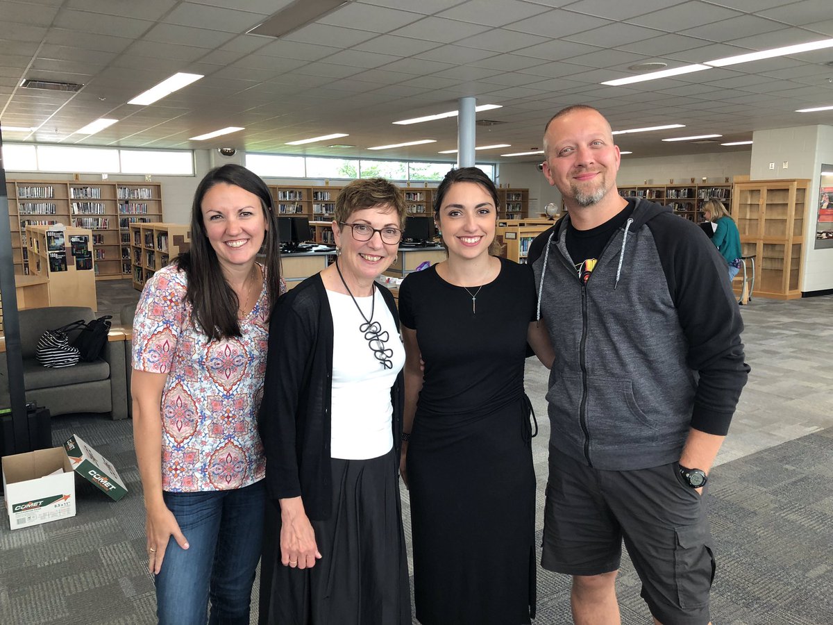 nvaltidis's tweet photo. Our AP Lit team meeting "The Jago" herself! Amazing PD this morning with @CarolJago!! Feeling ready to start the year #aplitislit https://t.co/QsfWU1dKxa