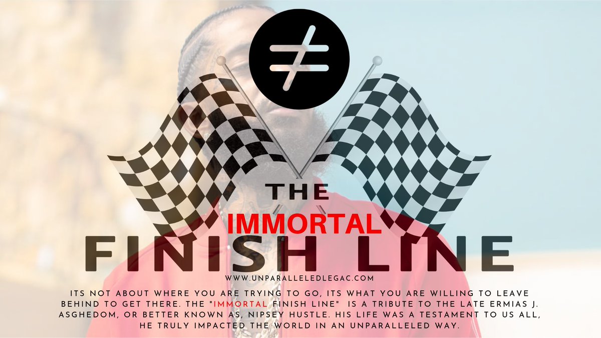 We pay respects to the ones who made the way. Nipsey Hussle surly did that in an Unparalleled way. Happy C Day  to a legend💯🎭
 #ImmortalFinishLine #TheMarathonContinues #RetrieveYourReflection #nipseyhussle #legend  #UnparalleledLLC #crenshawandslauson #ripnipseyhussle