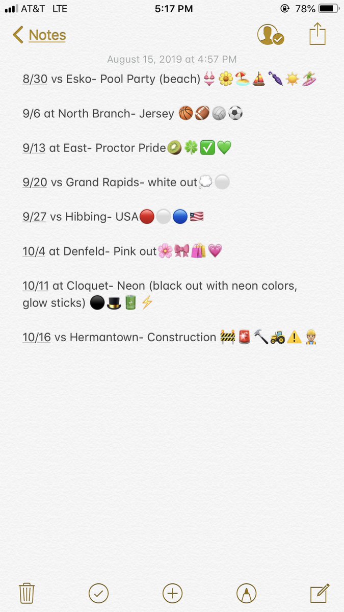 Hey guys!! Here are the themes for the football games this season🏈