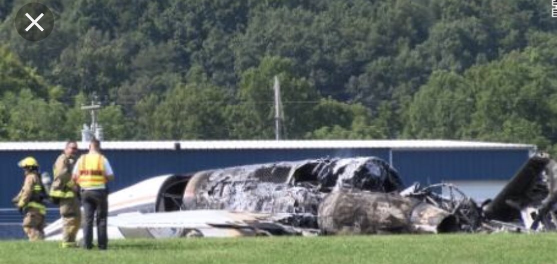 eastcoastdrone's tweet photo. Dale Earnhardt’s Jr’s plane just crashed near Johnson City Tennessee. He and his family escaped the crash as the plane was engulfed in flames. #earnhardtjr #dale #NASCAR #planecrash https://t.co/NbYpgcAT57