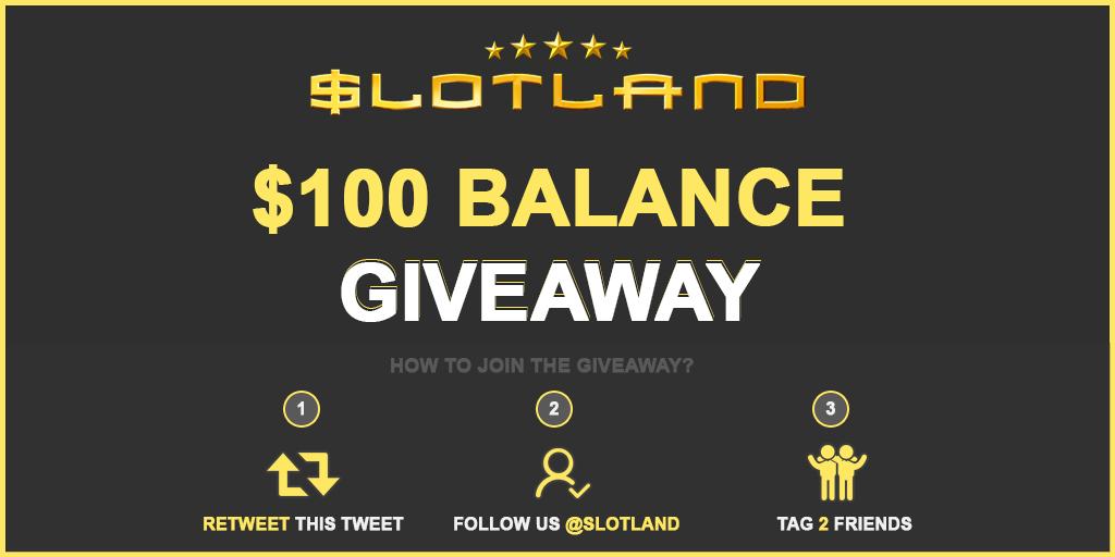SLOTLAND's tweet image. 🎰Monthly Giveaway #1

💰100$ Balance, 👑 1 Winner

🧐 How to join? 

1.Register at Slotland
👉bit.ly/2yna3ad
2. Follow us @SLOTLAND
3. Retweet this Tweet
4. Tag 2 Friends

⏲️Winner will be announced at the end of this month!

Good Luck Everyone 🤞