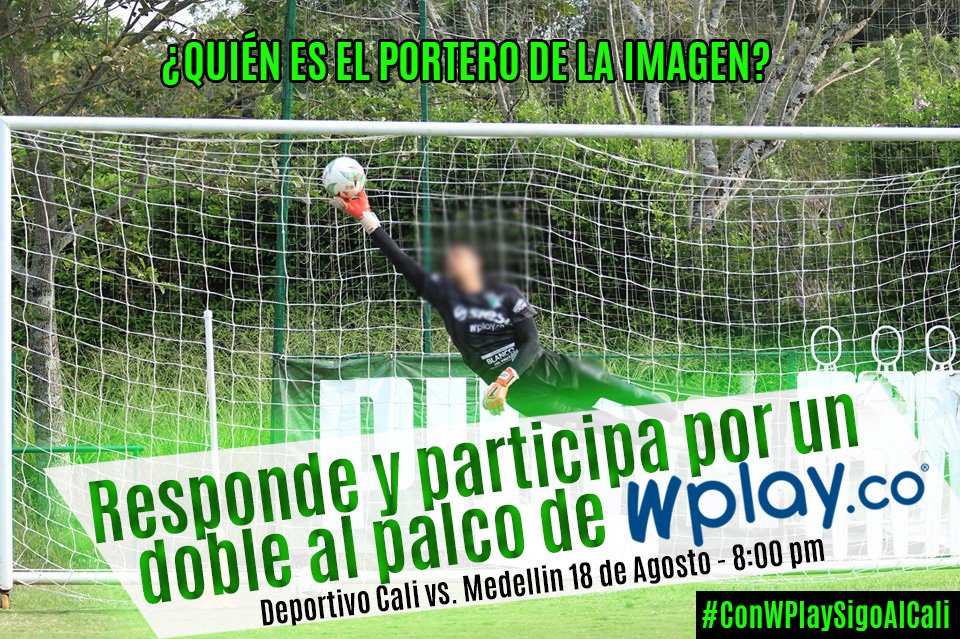 TeQuieroCali's tweet photo. PARTICIPA POR UN PASE DOBLE DE PALCO!

Reglas:
1) Seguir a @WplayColombia 
y @TeQuieroCali 
2) Responder correctamente
¿Quién es el portero de la imagen?
3) Darle RT. a esta publicación
4) Responder utilizando el HT #ConWPlaySigoAlCali 

Condiciones del concurso abajo 👇 https://t.co/5GDR3dIEIo