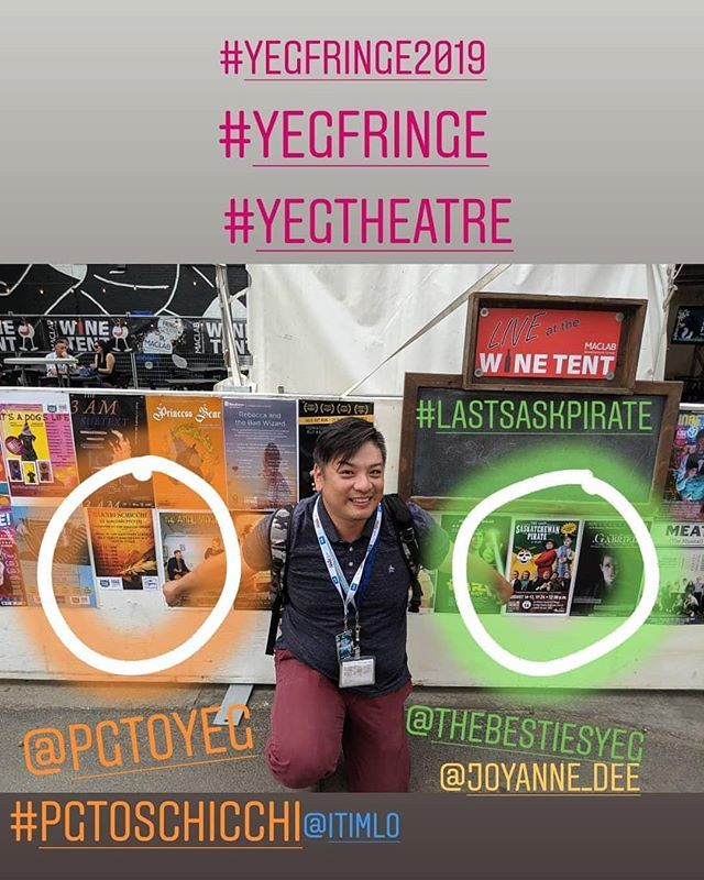 It's <a href="/edmontonfringe/">Edmonton Fringe</a> opening night!  Happiest of openings and break all the legs!  It's also opening night for <a href="/pgtoyeg/">Pop Goes The Opera</a> Gianni Schicchi and @thebestiesyeg is opening The Last Saskatchewan Pirate tomorrow. Two shows I've been able to help out with this ye… ift.tt/2N6Ze4v
