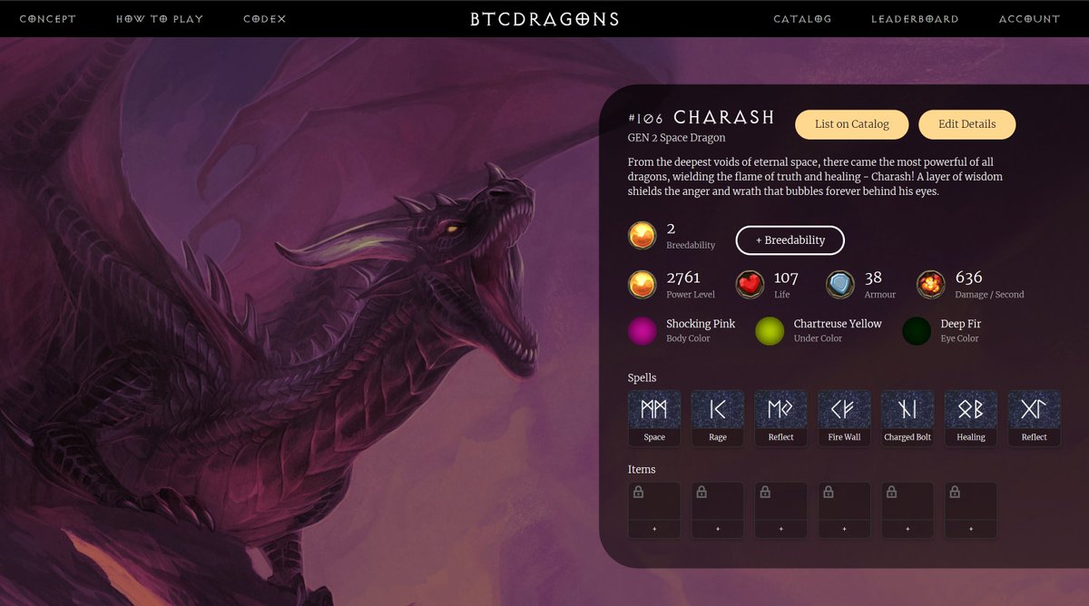 PayLightning's tweet photo. Backstory of the day!

The most powerful dragon in the system is #Charash! Read a short #backstory of why he is the way he is: https://t.co/CAvVuZ1pyi

Play BTCDragons: https://t.co/HgvR2McTJY

#lightningnetwork #assets #collectibles #bitcoin #bitcoingame #btc #btcgame https://t.co/rd2VRlmnJf