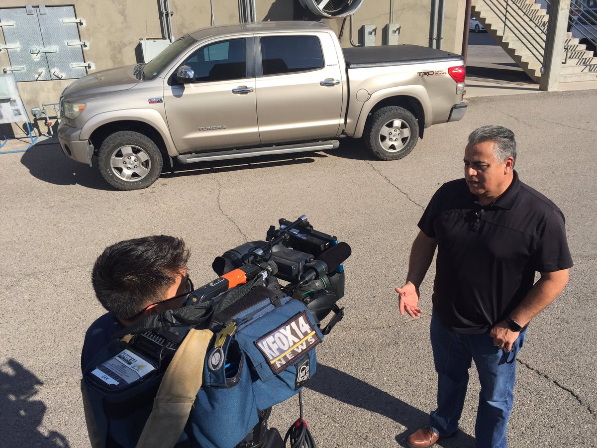 IAFF_L51's tweet image. Joe Tellez talking with #KFOX about #IAFF peer support team visit and resources available to the fire department and their members #local51 #EPFD #ElPasoStrong