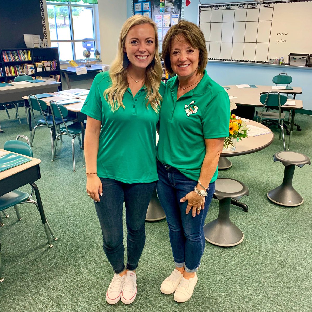 What’s better than two Newman’s teaching in the same district? Two Newman’s teaching AT THE SAME SCHOOL!! We’re taking #EISfamily to a whole new level😂🙌🏻💚#NewmansTakeEubanks #CampEubanks #CampCarroll #igotitfrommymomma