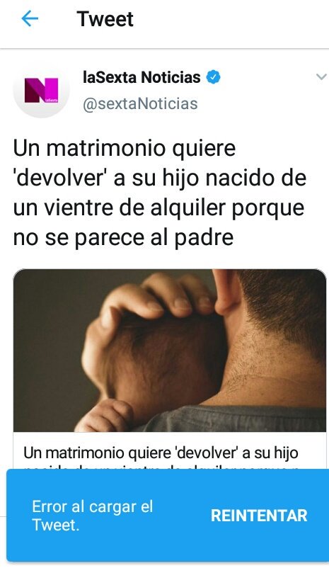 mabelsaroman's tweet photo. @A3Noticias La @sextaNoticias ya ha borrado el tuit, #FakeNews.
Ustedes para cuándo lo tienen previsto?
@atresmediacom unas horas aquí, otras horas allá, así contribuyen un poco con esta "campaña", no?
Pongan los casos que ocurren en adopción, que son bastantes, prohibimos o regulamos???
#GS https://t.co/vHJuvG57Pt