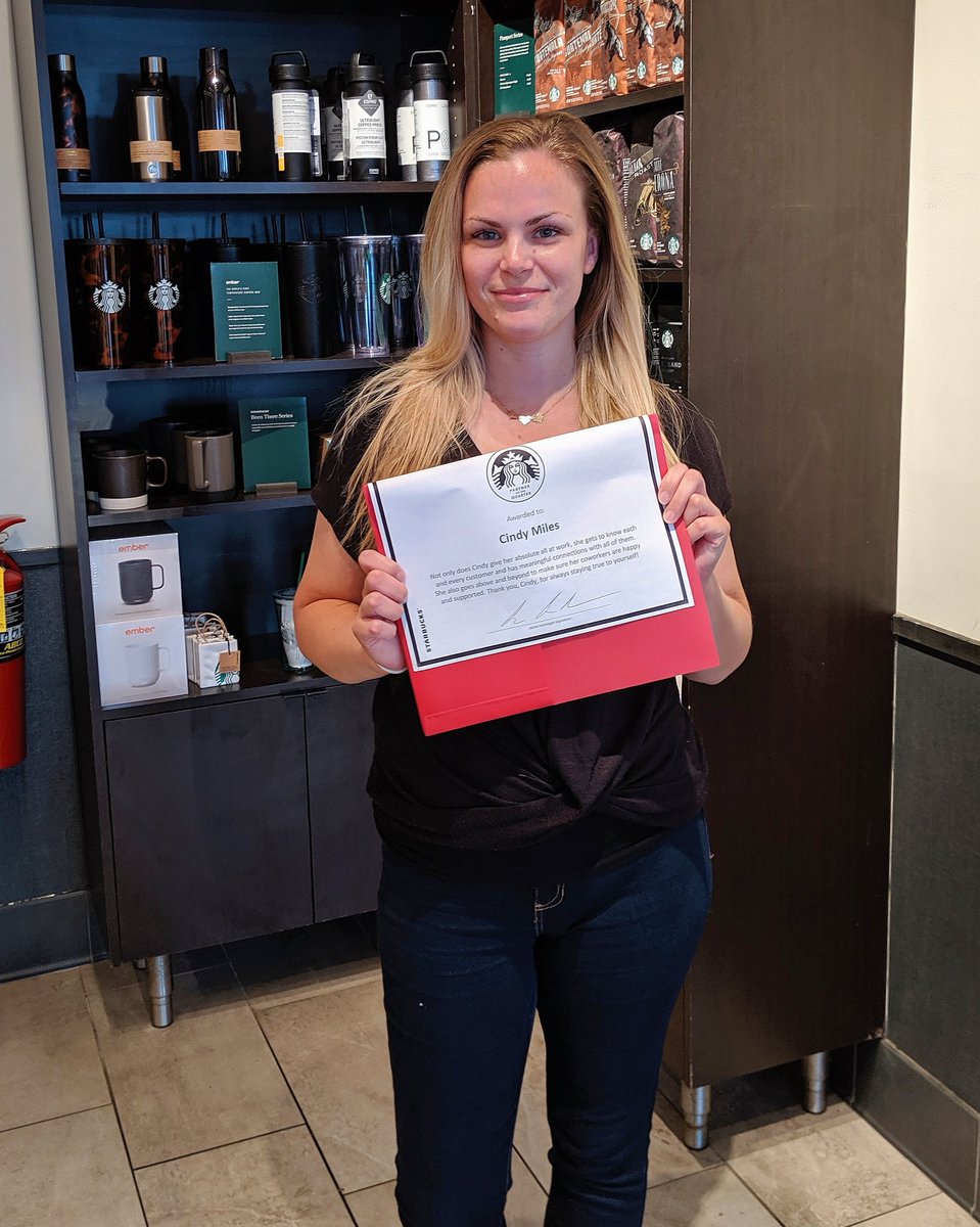 CONGRATULATIONS ON POQ CINDY! If anybody in this store deserves to be recognized, it's you. Cindy makes amazing connections with each and every customer every night, supports her fellow baristas, and always stays true to herself. Thank you for all you do, Cindy! #tobeapartner