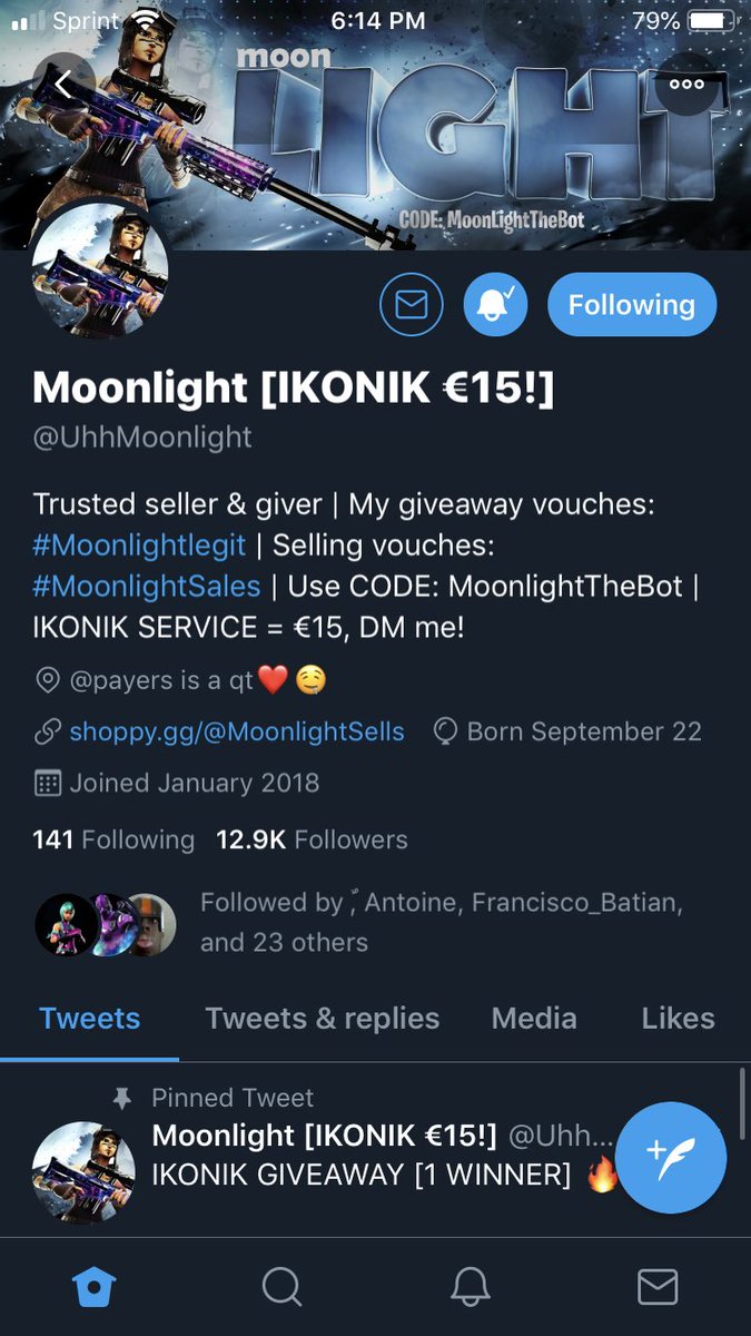 SlayedEthan's tweet photo. @UhhMoonlight @azura @vhnum @zMutant1 @FNBRPlug_ Done https://t.co/BAF8Ql9RgC