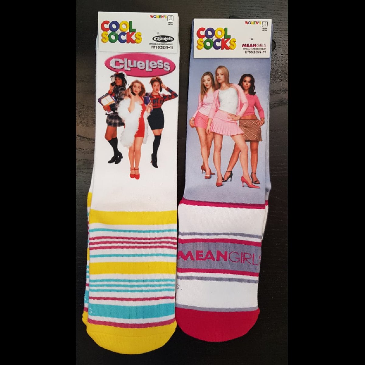 From the words of Clueless “Do you prefer fashion victim or ensembly challenged?”

well never mind coz Little Sisters has you sorted..

From the words of Mean Girls , these socks are 'So Fetch'