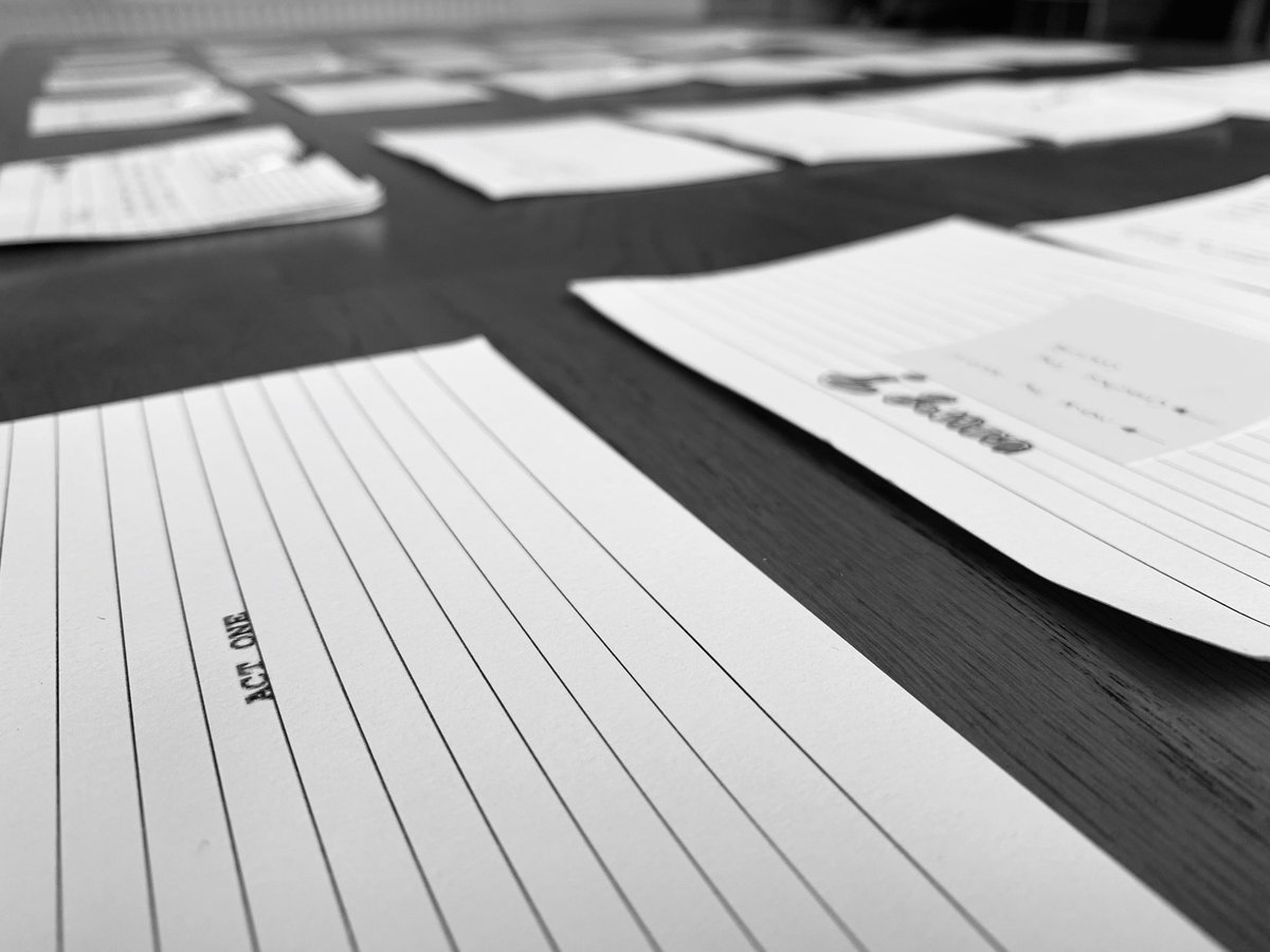 daniel__stocker's tweet photo. First glance at the #writing table, with my cards for @TheNightsMovie screenplay arranged in some sort of order. 
A long way to go, follow the journey...

#WritingTheNights #AnatomyOfAScript #AmWriting #WritingCommunity https://t.co/2dBV9hRiwl