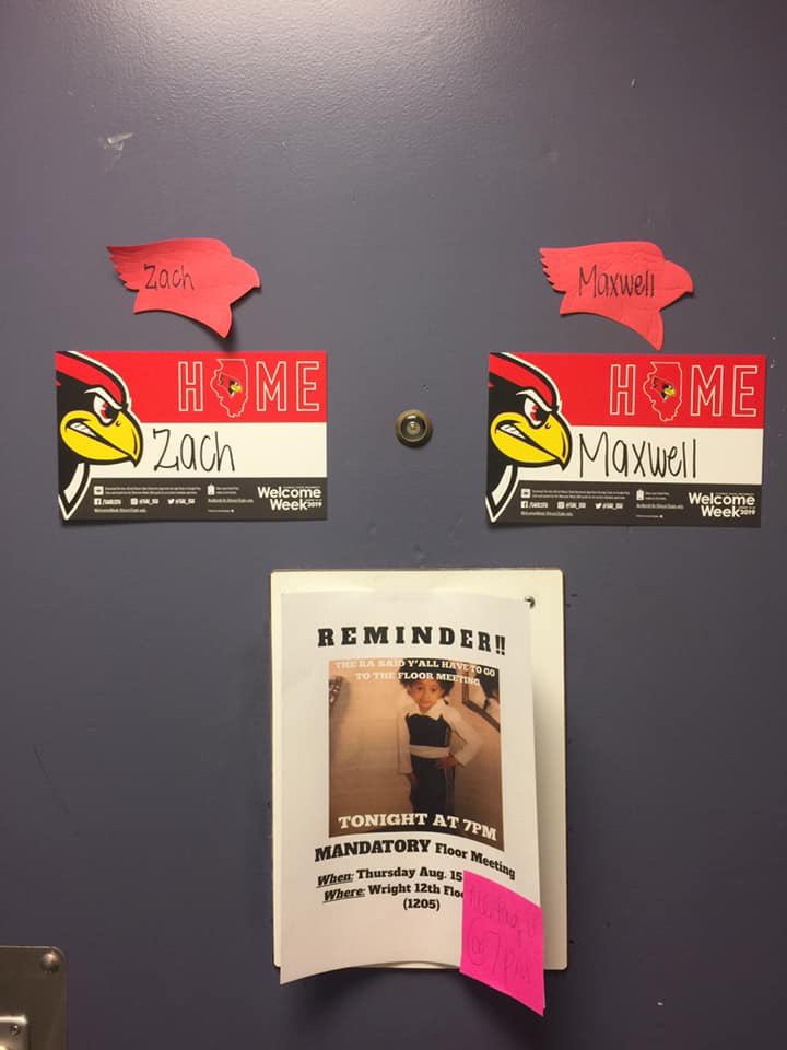 MikeVanGilder's tweet photo. Got big @zvangilder14 moved into @IllinoisStateU today!  Im a very proud dad and know great things await you kiddo! Fun times ahead my man!  #collegelife #redbirds #wrighthall #dontforgettostudy #donthavetoomuchfun #scratchthatlastcomment https://t.co/cTTo7nBdUp