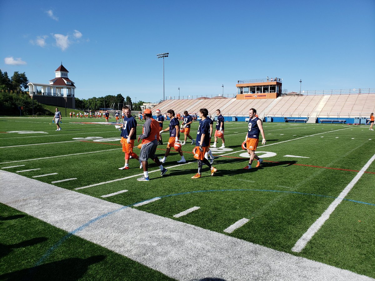 A great start to fall camp culminating in our first practice today! Season 124 is under way!

#RTB