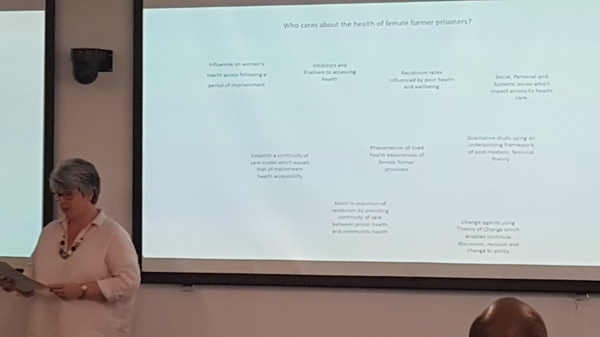 LydiaMainey's tweet photo. Who cares about the health of female former prisoners? A PHD study by @DonnaBloice #Snmss3MT https://t.co/g1BKCYx8Vu
