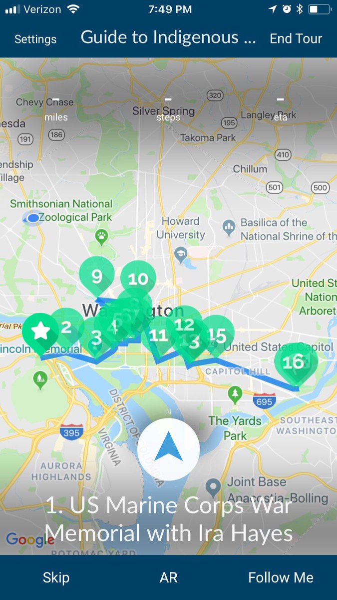 JessArnoldTV's tweet photo. Indigenous history is hiding in plain sight all around D.C.
Do you know where?
Well...now, there’s an app for that! (Sorry couldn’t resist 😆)
I’ll walk you through it on @wusa9 at 11! @GWCIPP @ERuleDC https://t.co/KJyeL1RhZl