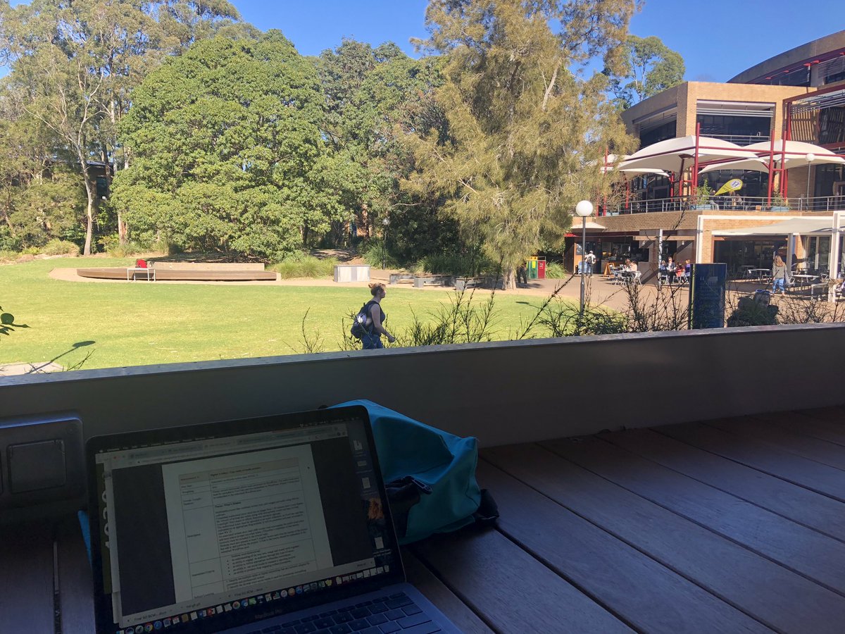 FletchieWetchie's tweet photo. The #studentworkplace for me! #bcm313 I’m not one for a closed in study space! I like to enjoy a bit of scenery and don’t like repetition so I’ll move places from week to week. Bit of a study nomad! https://t.co/pXpXb0zQsk