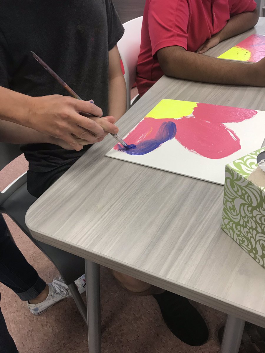 AFavia_NM's tweet photo. #ESY2019 has come to an end! It was a successful summer in the new IBC high school classroom! Our last day ended with art, yoga, music, and ice cream. What a fun way to end the extended school year! @NMSpecServ_NJ https://t.co/WlSAKQtNGe