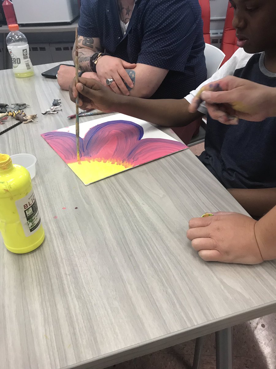 AFavia_NM's tweet photo. #ESY2019 has come to an end! It was a successful summer in the new IBC high school classroom! Our last day ended with art, yoga, music, and ice cream. What a fun way to end the extended school year! @NMSpecServ_NJ https://t.co/WlSAKQtNGe