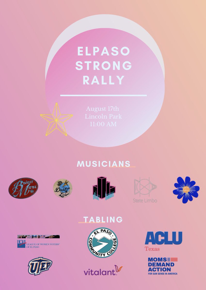 WE TOLD YOU WE HAD AN ANNOUNCEMENT!
Thank you for all the overwhelming support from our beloved El Paso community.
We hope to see you all there!
JUNTOS PODEMOS
#ELPASOSTRONG