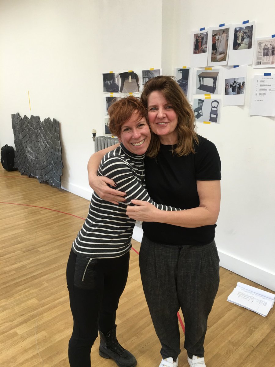 #throwback to ... ⁦@AnnaJaneCasey⁩ and #ClareBurt rehearsing the ⁦<a href="/crucibletheatre/">Crucible Theatre</a>⁩ production of #FlowersForMrsHarris musical . ⁦<a href="/JerwoodSpace/">Jerwood Space</a>⁩ .April 2016.