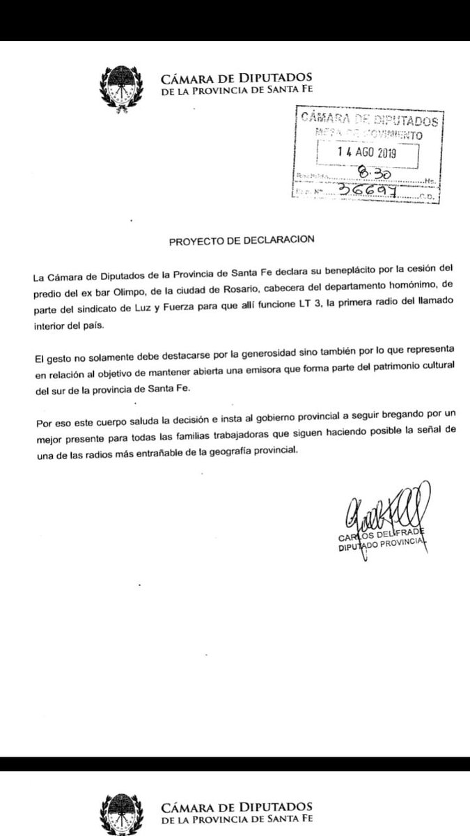 dhfiori's tweet photo. "Mucho para agradecer. Nos mudamos y relanzamos nuestras voces", el @spr_prensa expresó su agradecimiento a quienes ayudaron a "hacer realidad
la consigna por la que tanto hemos peleado": #SalvemosLT3. Va un fuerte abrazo a los amigos y compas de la querida @lt3am680 https://t.co/9YHbxMVgO1