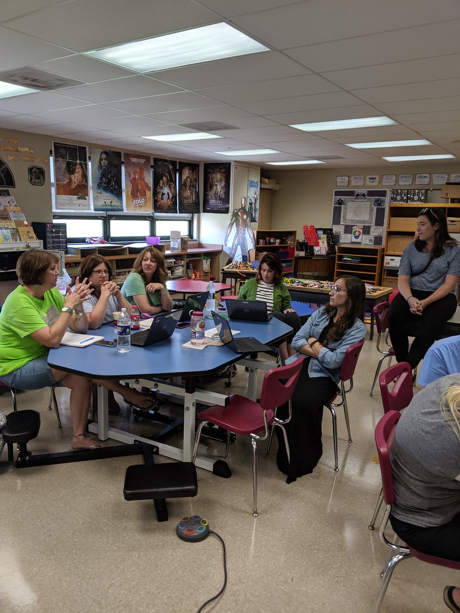 DiscoveryWH's tweet photo. Great day of #PBL & #GeniusHour talks and planning with Ts from Whitfield. Super excited to start the year and looking forward to working with them and their Ss. #WhitfieldProud. #wilsonsd https://t.co/sKubXCBSPn