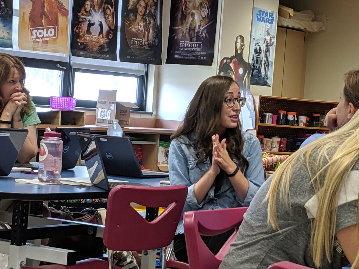 DiscoveryWH's tweet photo. Great day of #PBL & #GeniusHour talks and planning with Ts from Whitfield. Super excited to start the year and looking forward to working with them and their Ss. #WhitfieldProud. #wilsonsd https://t.co/sKubXCBSPn