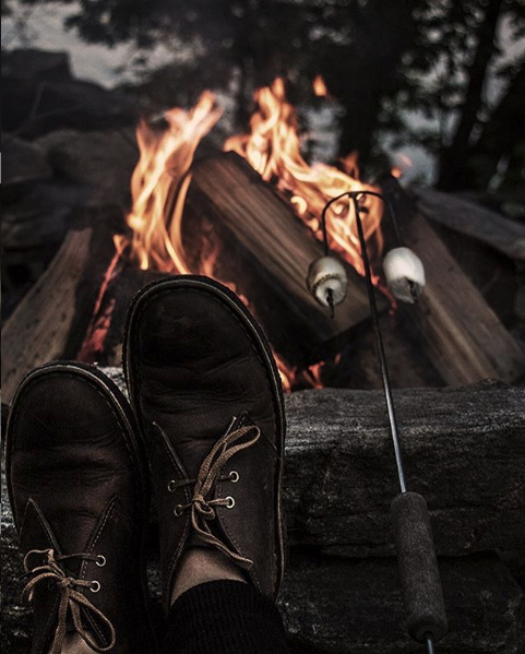 Could we BE anymore relaxed? (yes we had to use our Chandler voice for this caption). 

Spending #NationalRelaxationDay the best way we know how - chilling in Muskoka, with our feet up by the fire, and roasting some marshmallows! 🔥
#agencylife #midfield
