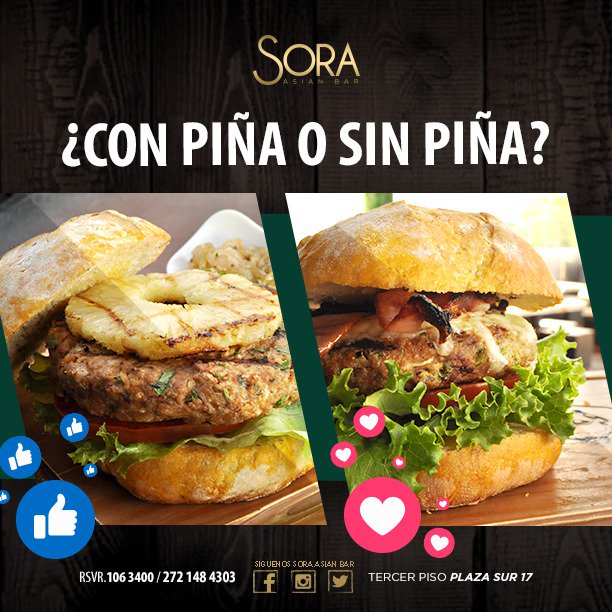 Sora_AsianBar's tweet photo. ¿Con Piña o sin piña? 

Te esperamos en #Sora https://t.co/iy906vEFmC