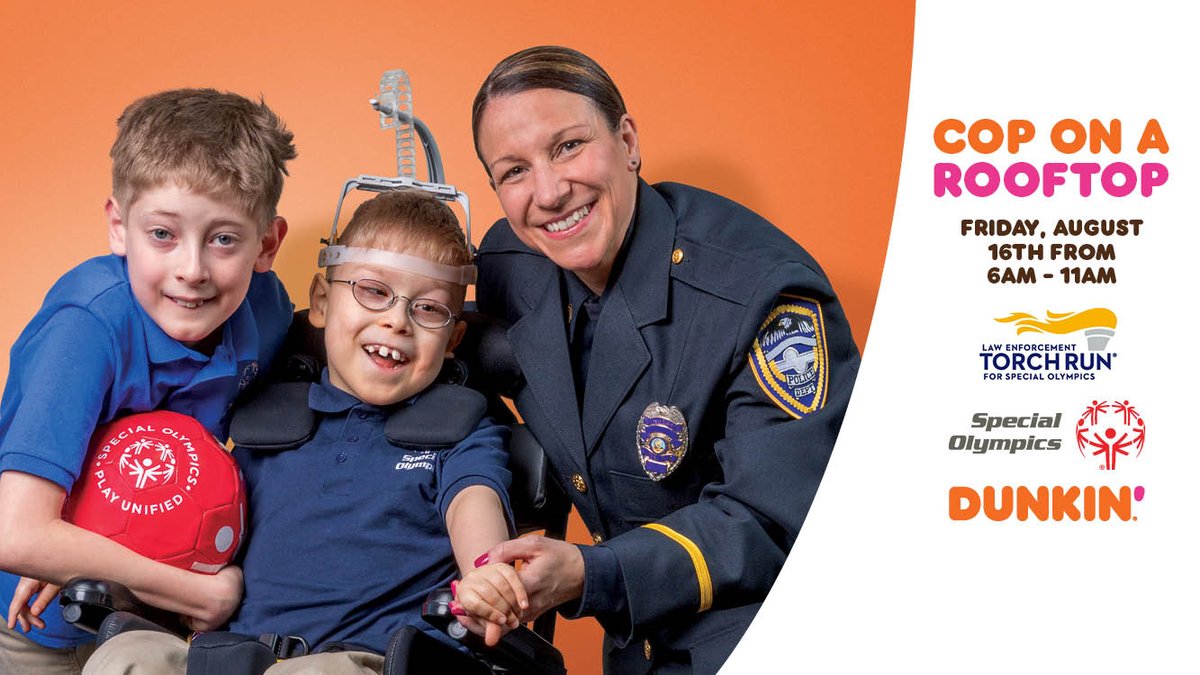 MaplewoodPolice's tweet photo. DON'T FORGET TO GET A DONUT IN THE MORNING.
Join us tomorrow from 6 am to 11 am at Dunkin' Donuts, 1275 County Rd D E #106B, Maplewood, for the "Cop on a Rooftop" fundraiser for Special Olympics. https://t.co/fkYGKK0lES