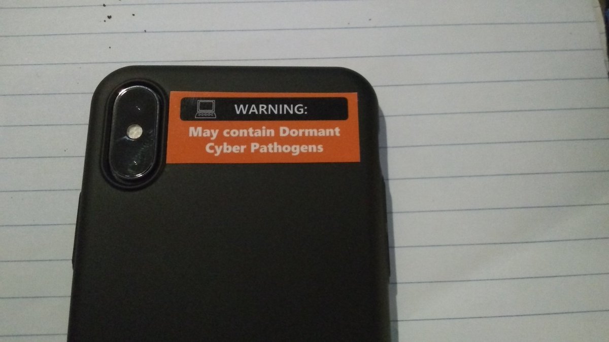 EchoDaemon's tweet photo. Favorite #defcon sticker. #cyberpathogens #malware @dcstickerswap https://t.co/Jm3xIx0qyH