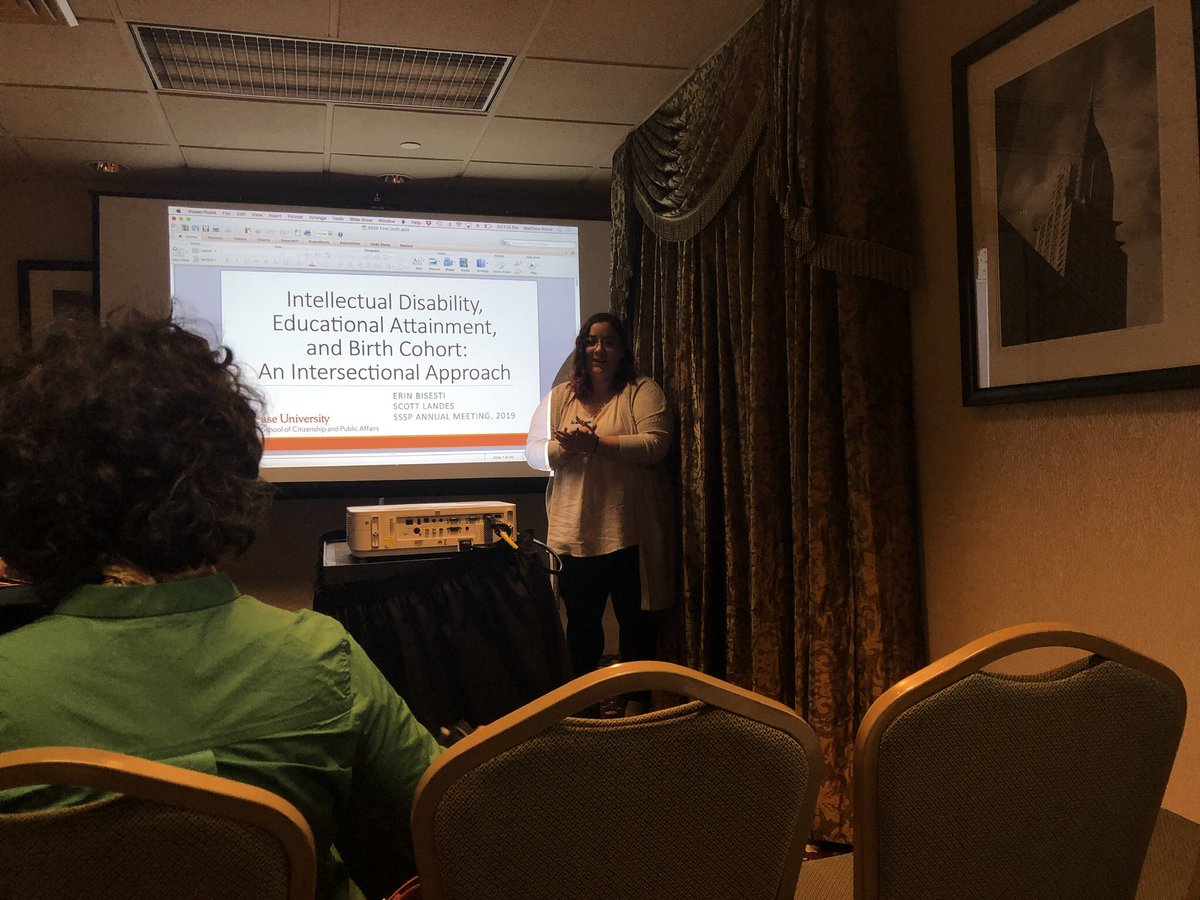 erinbisesti's tweet photo. Throwback to my #SSSP19 presentation! It was my first time presenting as a grad student and an official member of a conference. I loved it. I’m so grateful to everyone who got me through it! It was so awesome. https://t.co/yyzxqwmbUl