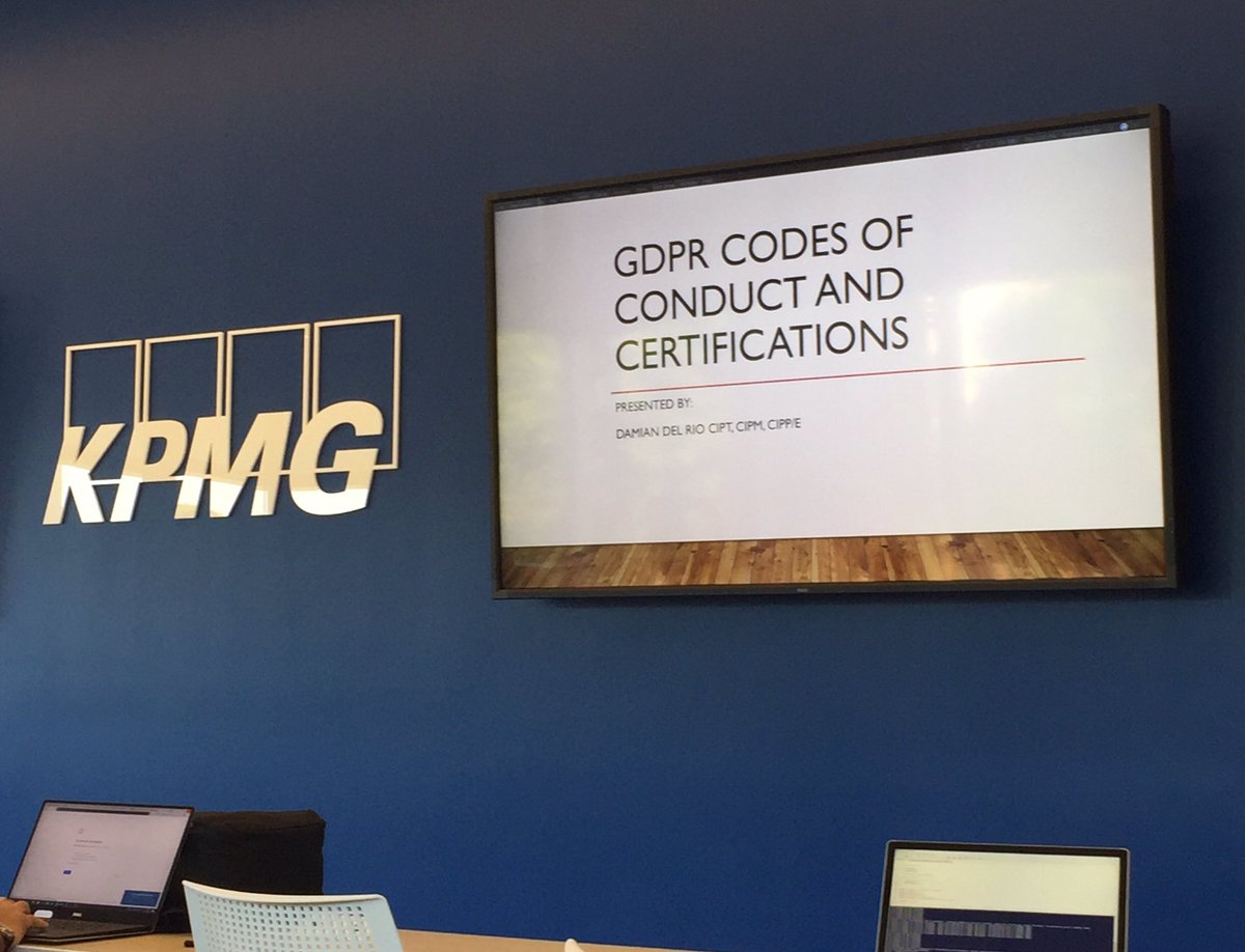 austinallout's tweet photo. #omgDPR @PrivacyPros meeting in San Diego, @KPMG. Look out here CCPA comes... https://t.co/xaLGYsFd1M