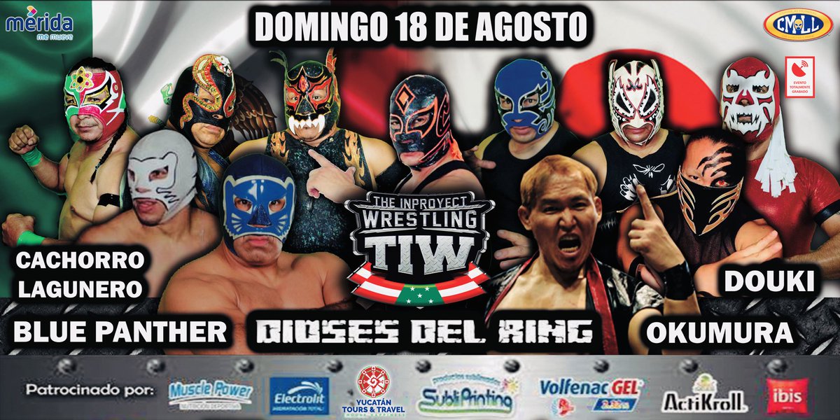 EnigmaMayaTIW's tweet photo. No te puedes perder este gran evento. #DiosesdelRing #BluePanther #Okumura #SOMOSTIW https://t.co/tm8ku7Xc8A