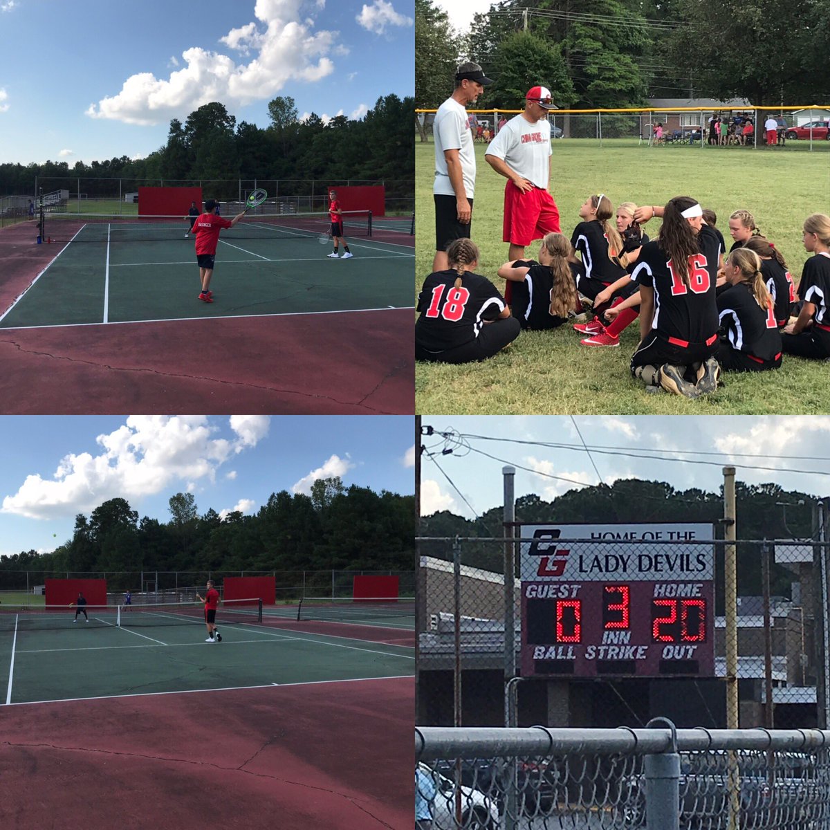 Just a little Red Devil athletics for the evening.