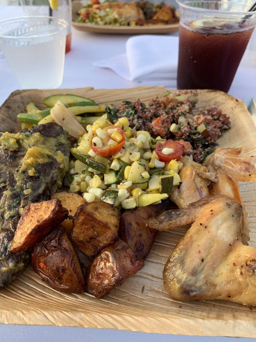 HankWH's tweet image. An earthy, healthy taste of locally grown and raised food was just a piece of what made tonight’s Indian Head Farm Farm-to-Table Dinner such a memorable night with @lizzysaprons in Berlin. #goodfood #happycommunity #funmusic #awesomegirlfriend