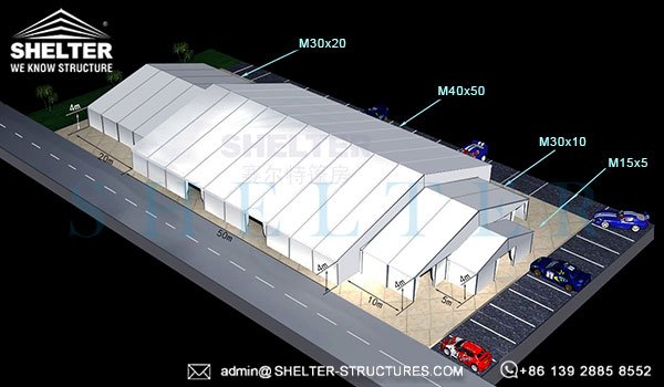 [#Temporary #Warehouse in Multiple Dimensions] Shelter designs and manufactures #storage #tents in various sizes to cover warehousing space for different functions. Available in width from 5m to 50m, and height from 4m to 8m or custom made.
🌐 warehousestructure.com