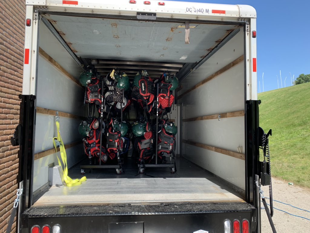 PrebleFootball's tweet photo. Thank you Preble Football Quarterback Club and Pro3 Solutions for making sure our pads are clean and sanitized for the 2019 season. #GRATC https://t.co/SVJclSEOzj