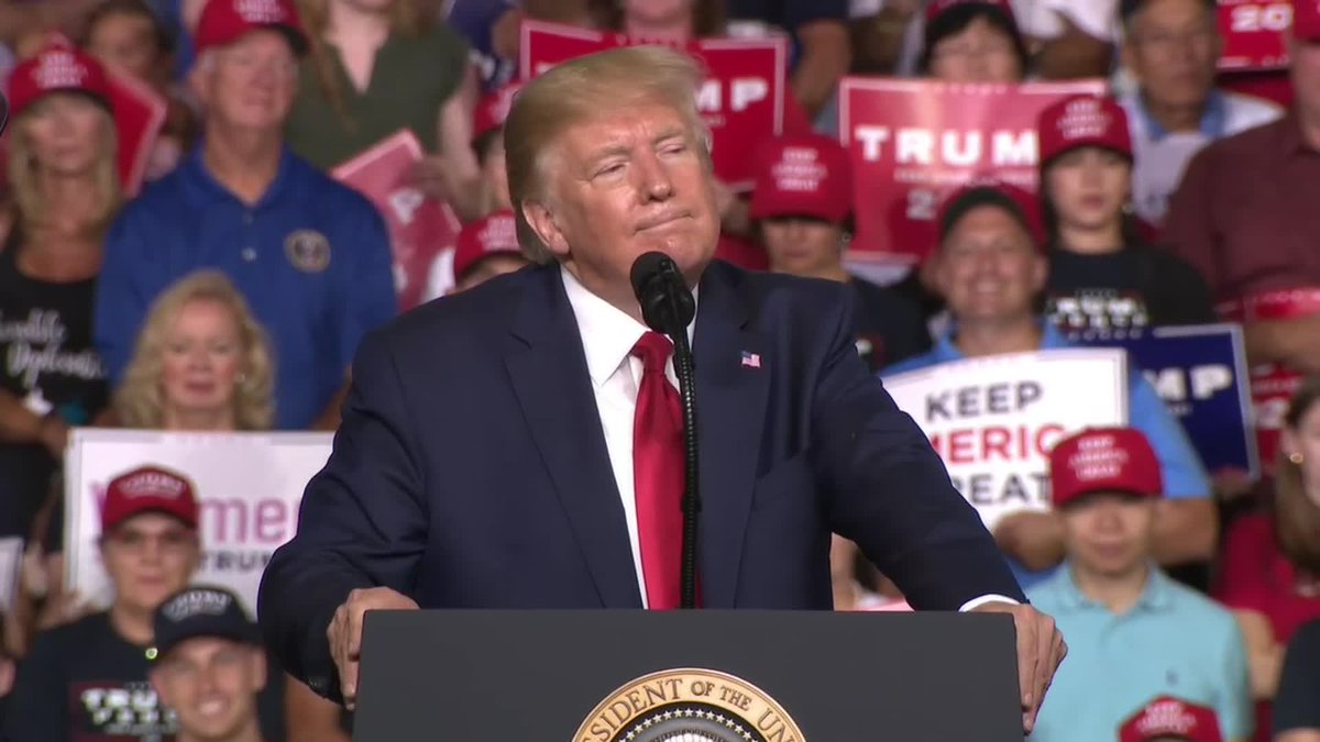 WCVB's tweet image. 90 minutes into @realDonaldTrump's speech in Manchester, NH, he's going through a list of priorities for his 2020 campaign, including immigration reform and ending AIDS. #TrumpInNH