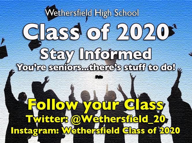 BlueEagleTV's tweet photo. WHS seniors! Follow your class on social media for important announcements! https://t.co/zSQm4AO6AU
