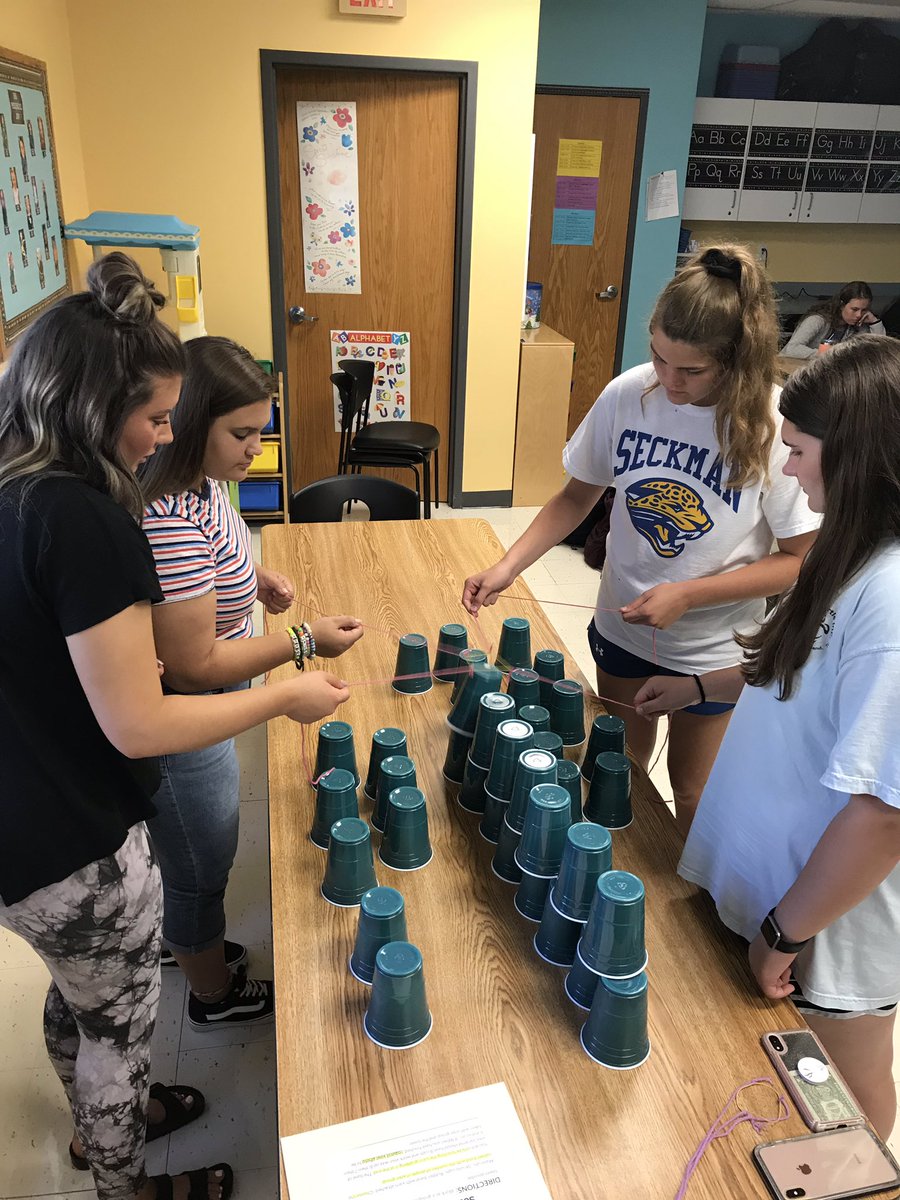 SeckmanHighFACS's tweet photo. The preschool lab classes had fun today learning about the class and and team building skills. @SeckmanHigh #learningstations https://t.co/abR9tZen5i
