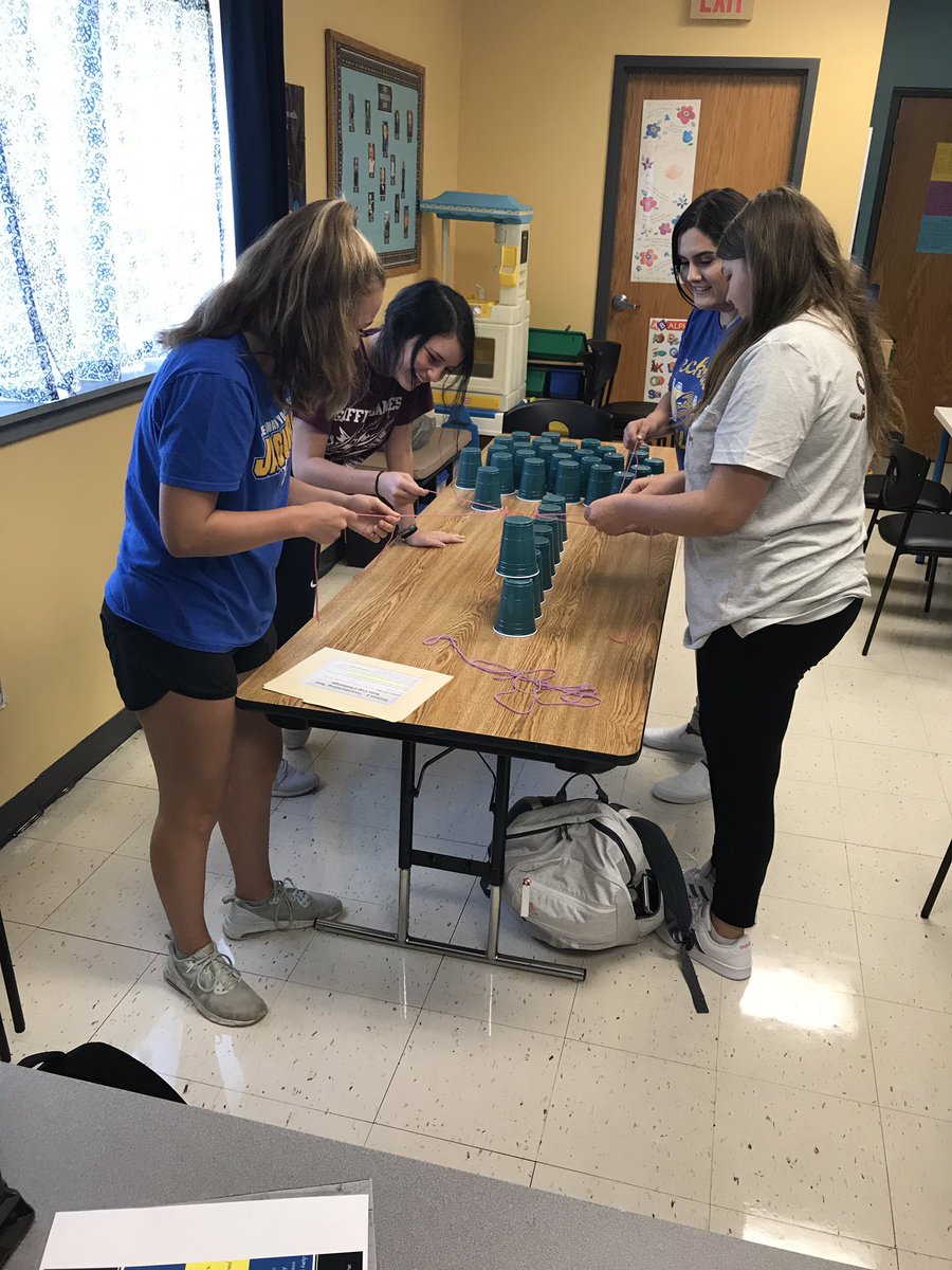 SeckmanHighFACS's tweet photo. The preschool lab classes had fun today learning about the class and and team building skills. @SeckmanHigh #learningstations https://t.co/abR9tZen5i